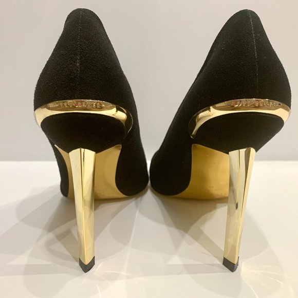 Ted Baker, Black Suede Pumps, Size 38 (7-7.5) - Picture 2 of 6